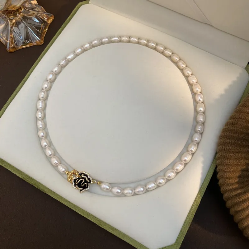 Andaozi Freshwater Pearl Necklaces Women's-5