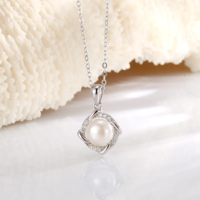 Andaozi Freshwater Pearl Necklaces Women's-5