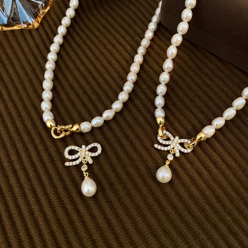 Andaozi Freshwater Pearl Necklaces Women's-4