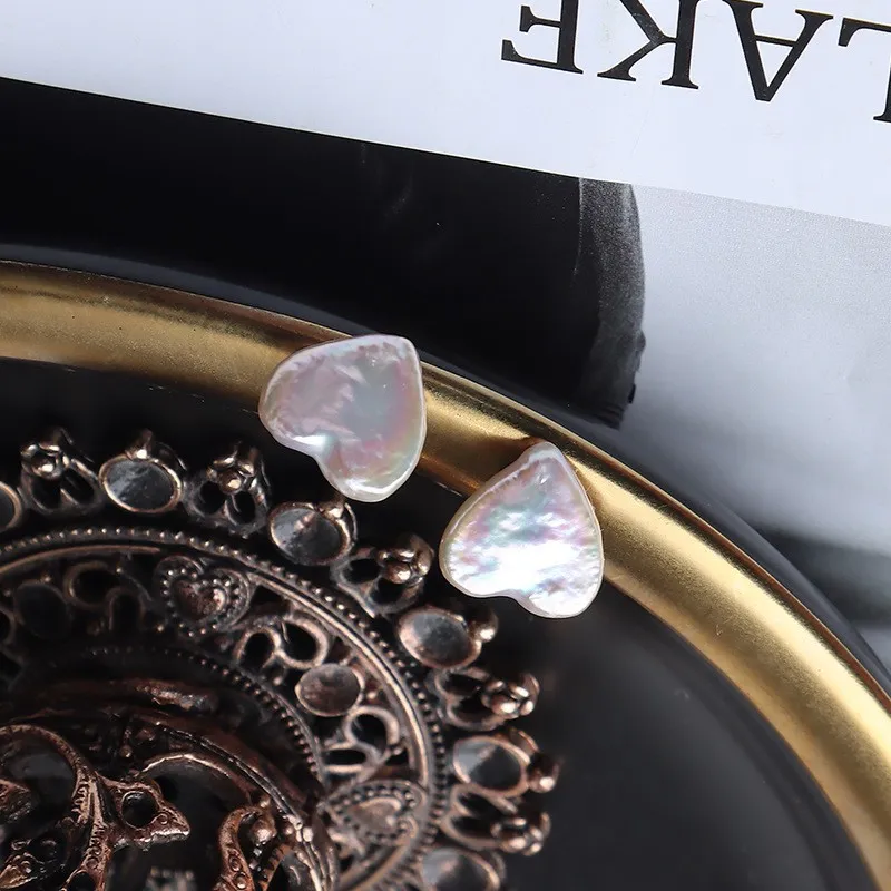 Andaozi Pearl Stud Earrings Women's-3