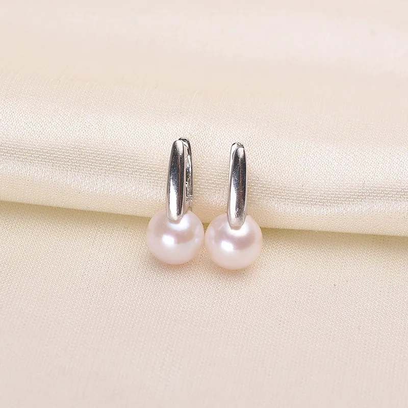 Andaozi Pearl Stud Earrings Women's-1