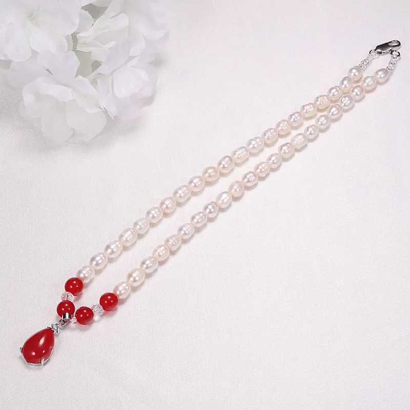 Andaozi Pearl Necklaces Women's-5