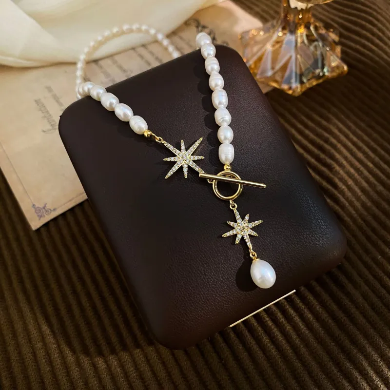 Andaozi Freshwater Pearl Necklaces Women's-4