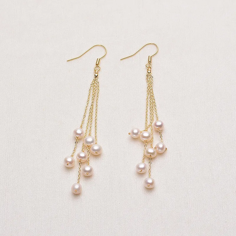 Andaozi Pearl Earrings Women's-1