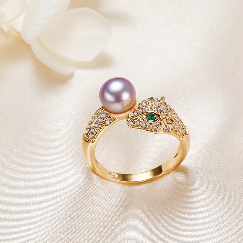 Andaozi Pearl Rings Women's-3
