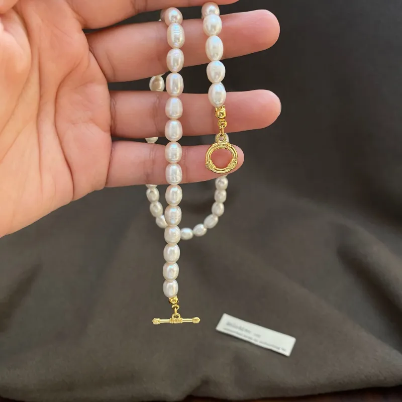 Andaozi Freshwater Pearl Necklaces Women's-3