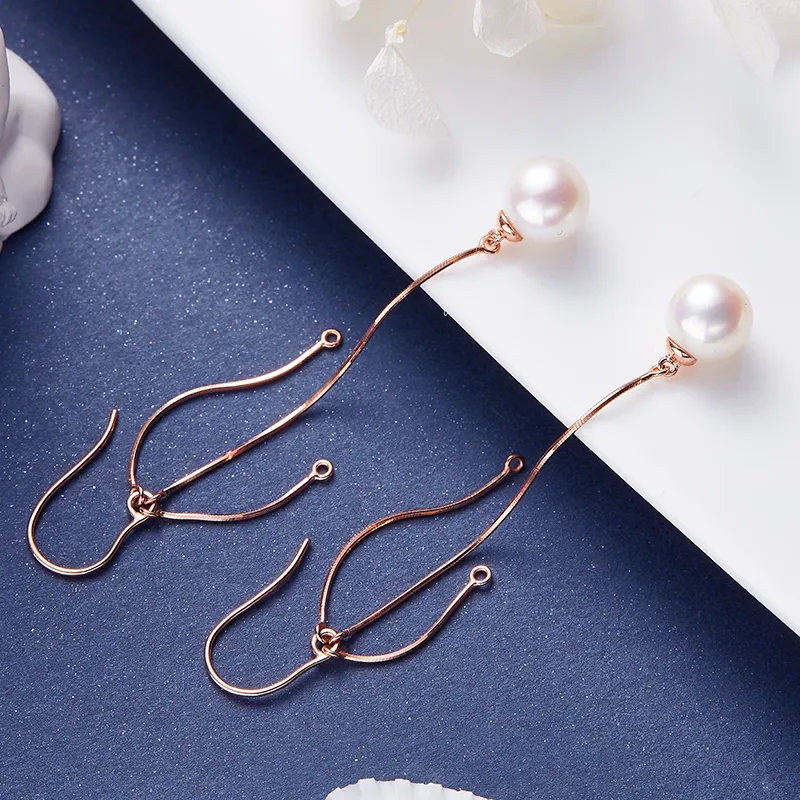 Andaozi Freshwater Pearl Earrings Women's-3