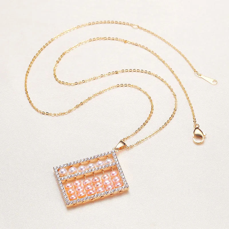 Andaozi Pearl Necklaces Women's-3