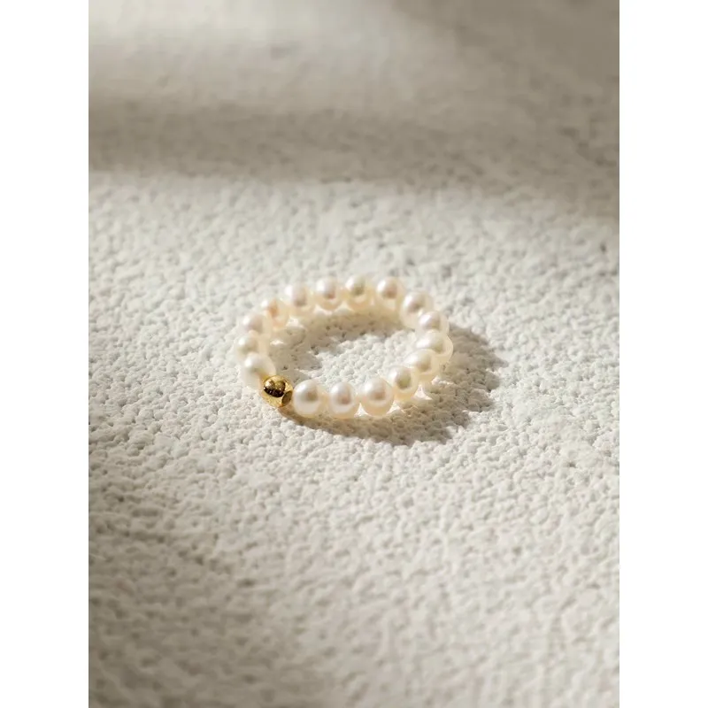 Andaozi Freshwater Pearl Rings Women's-4