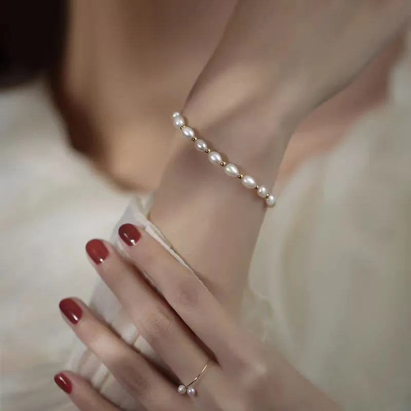 Andaozi Pearl Bracelets Women's-5