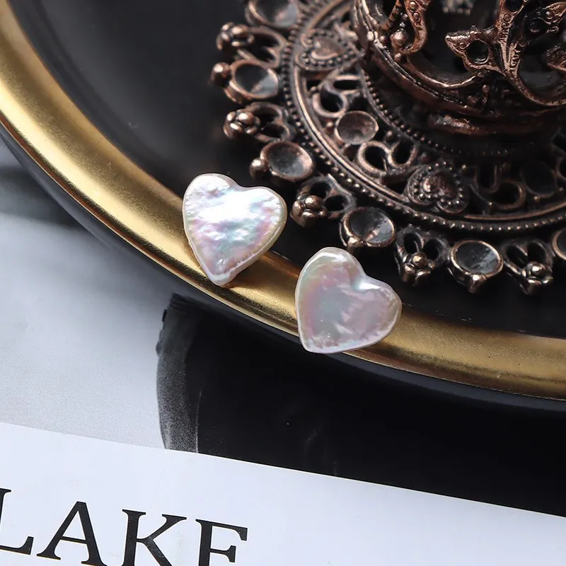 Andaozi Pearl Stud Earrings Women's-1
