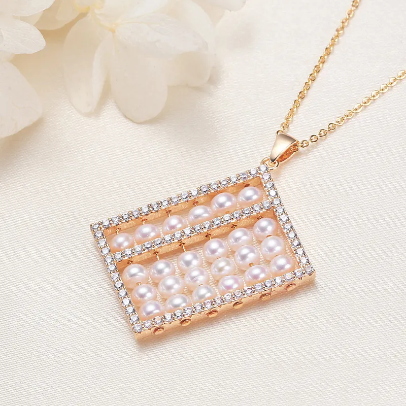 Andaozi Pearl Necklaces Women's-4