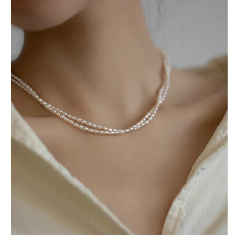 Andaozi Pearl Necklaces Women's-1