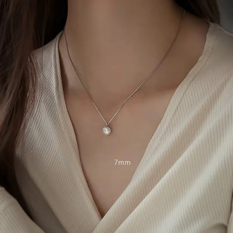 Andaozi Pearl Necklaces Women's-5