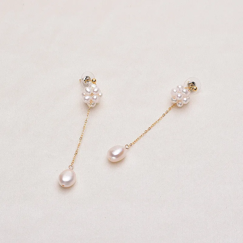 Andaozi Pearl Drop Earrings Women's-2