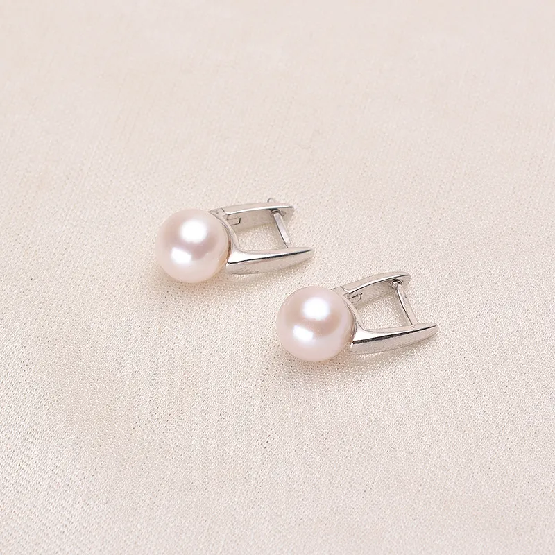 Andaozi Pearl Stud Earrings Women's-2