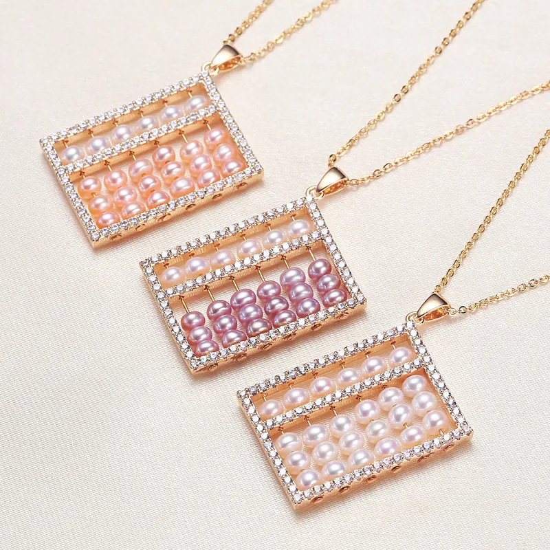 Andaozi Pearl Necklaces Women's-2