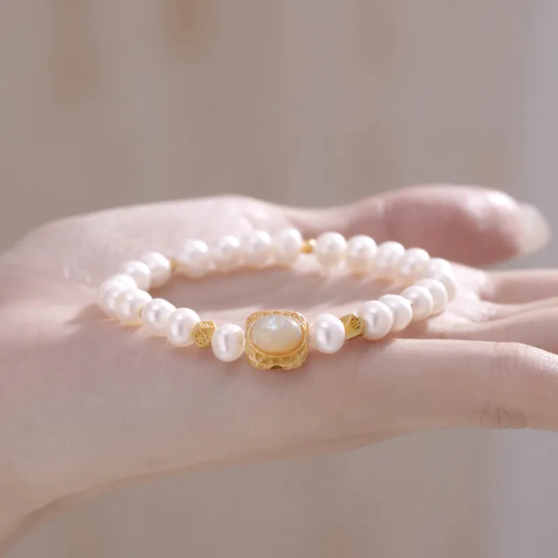 Andaozi Freshwater Pearl Bracelets Women's-4
