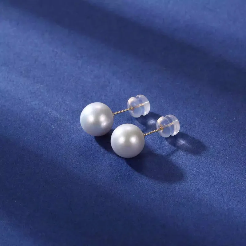 Andaozi Freshwater Pearl Stud Earrings Women's-3