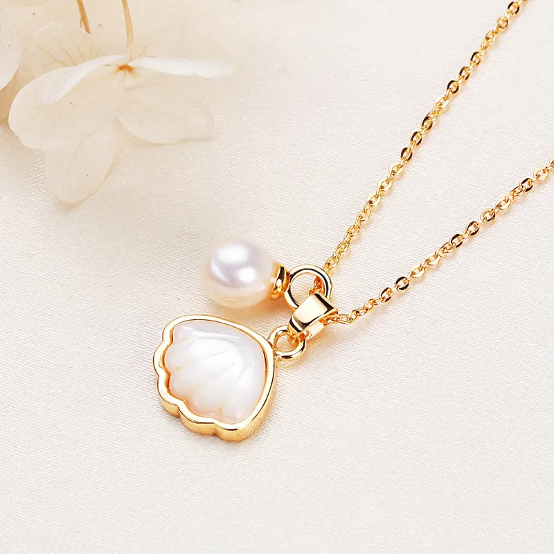 Andaozi Pearl Necklaces Women's-4