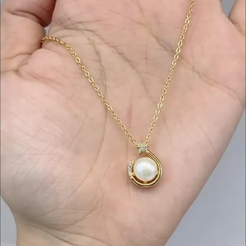 Andaozi Pearl Necklaces Women's-1