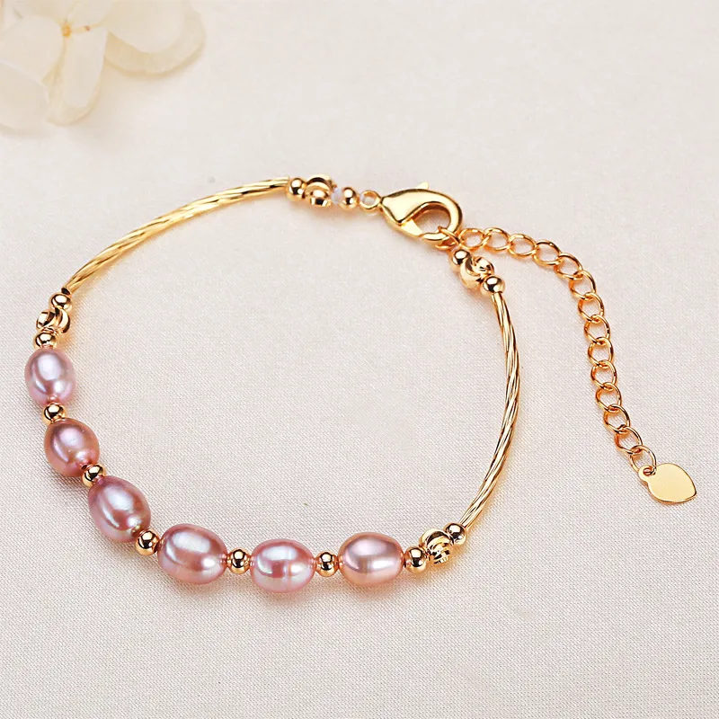 Andaozi Pearl Bracelets Women's-5