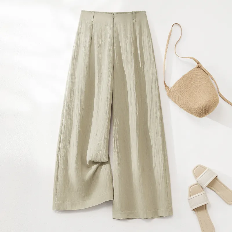 IHIMI Casual Pants Women's Light Khaki-2