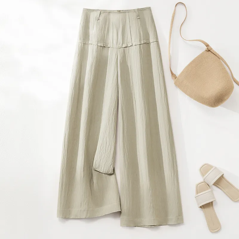 IHIMI Casual Pants Women's Light Khaki-1
