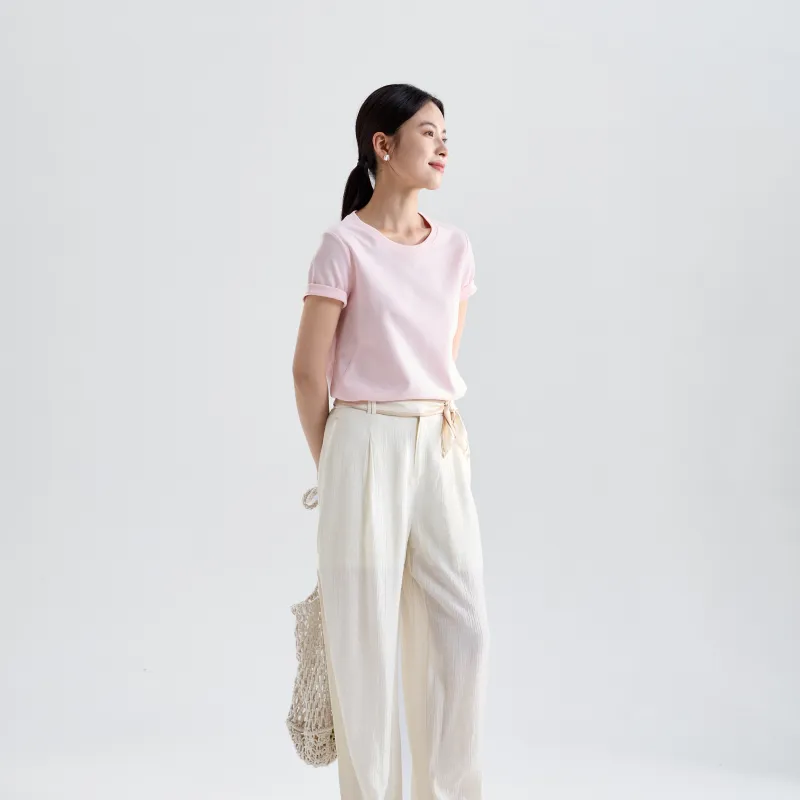 IHIMI T Shirts Women's Pink-3