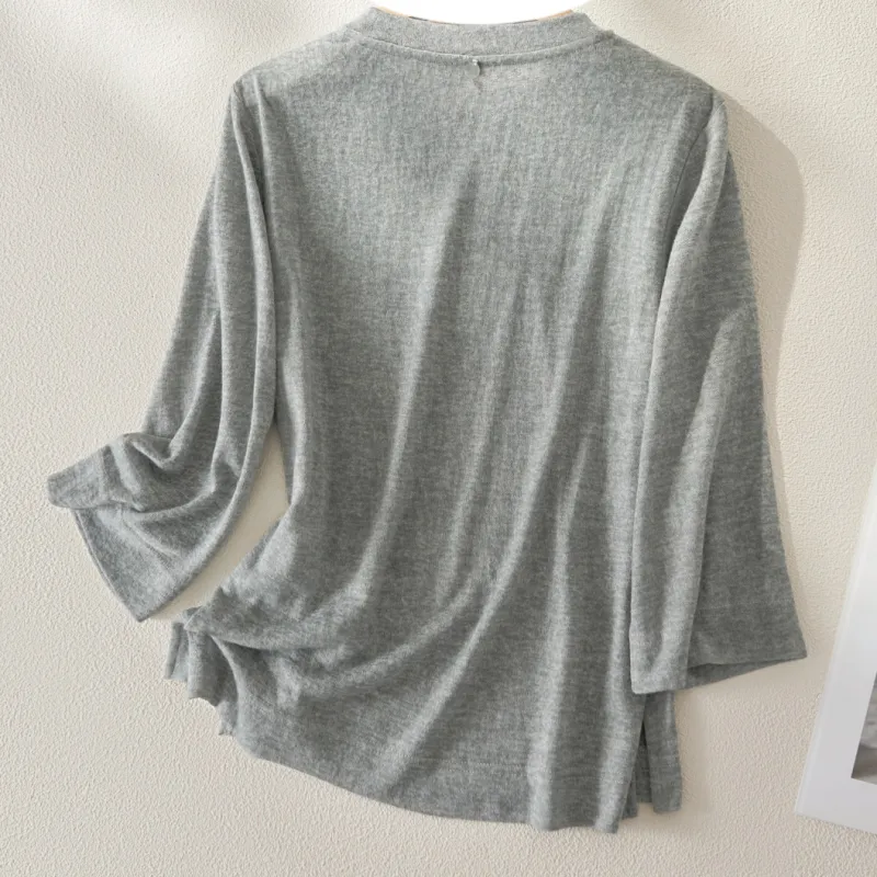 IHIMI T Shirt Women's Heather Gray-1