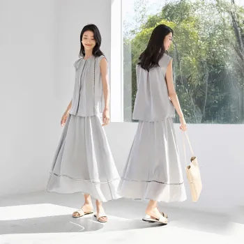 IHIMI Skirt Set Women's Frost Morning Gray