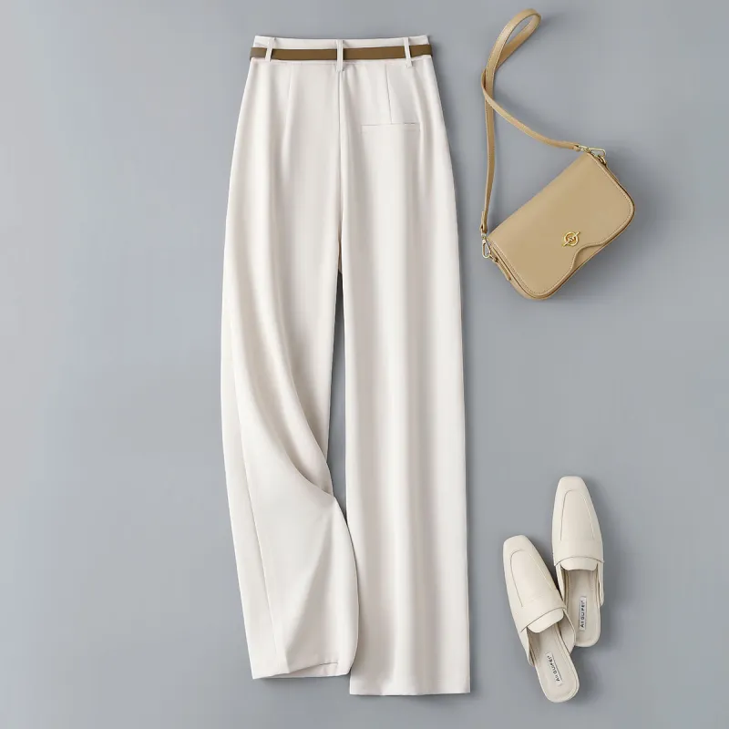 IHIMI Casual Pants Women's Beige-1