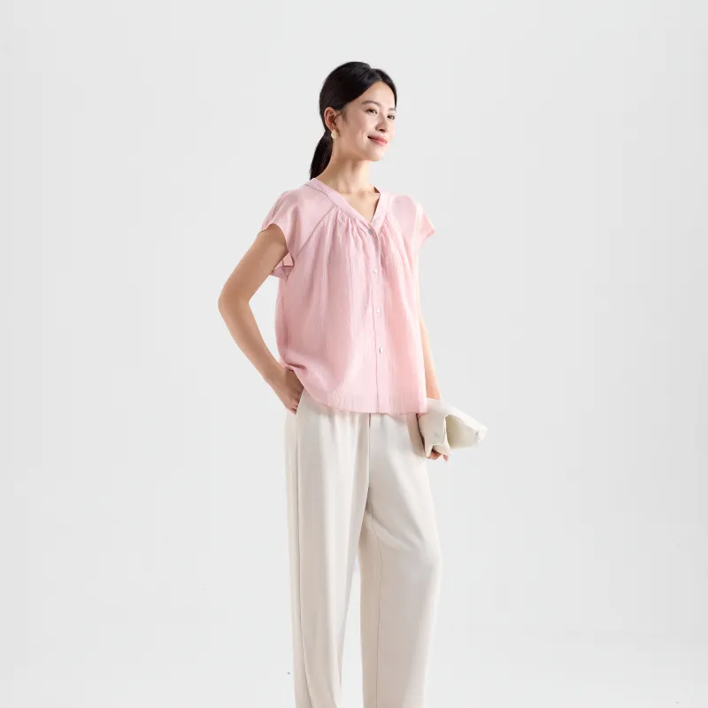 IHIMI Shirts Women's Light Pink-1