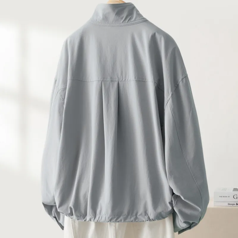 IHIMI Jackets & Coats Women's Gray Blue-2