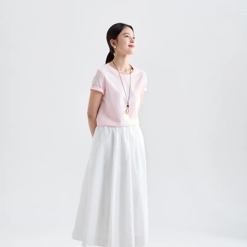 IHIMI T Shirts Women's Pink-2