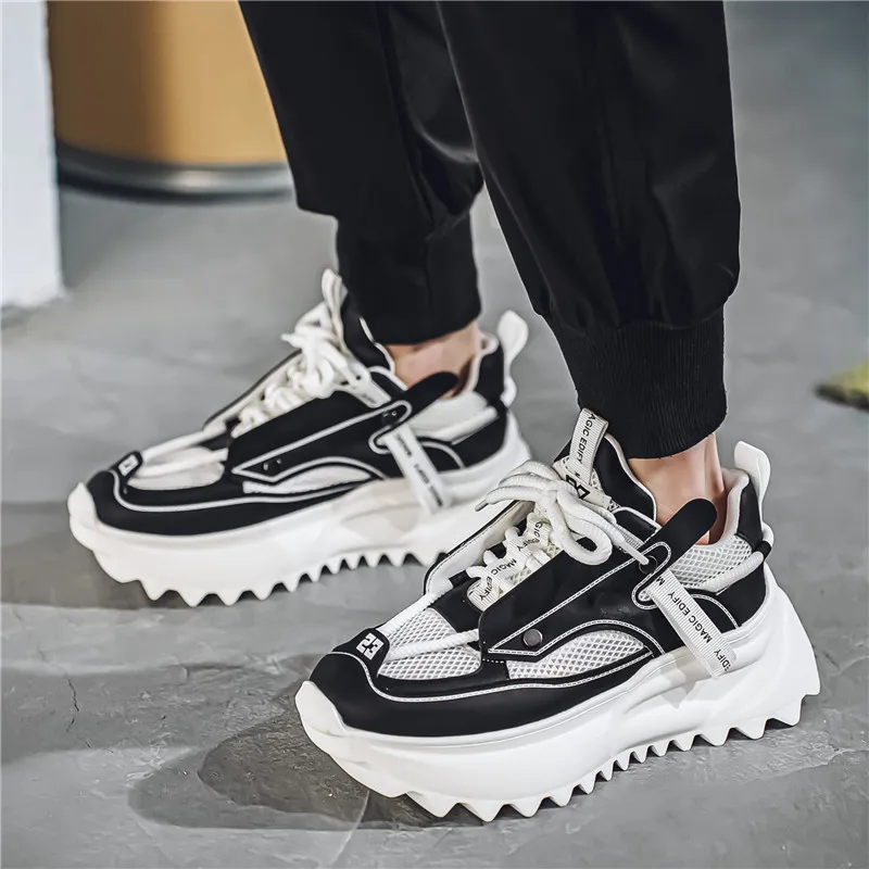 URBAN AUTHENTIC Slip Resistant, Abrasion Resistant, Breathable Low Top Chunky Sneakers Men's-18