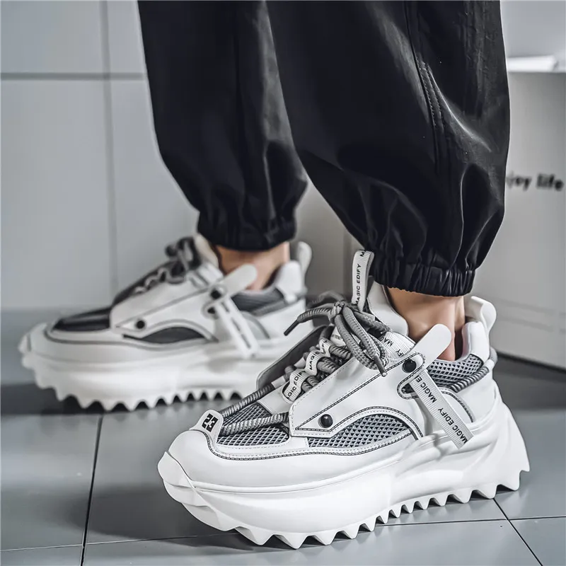 URBAN AUTHENTIC Slip Resistant, Abrasion Resistant, Breathable Low Top Chunky Sneakers Men's-12