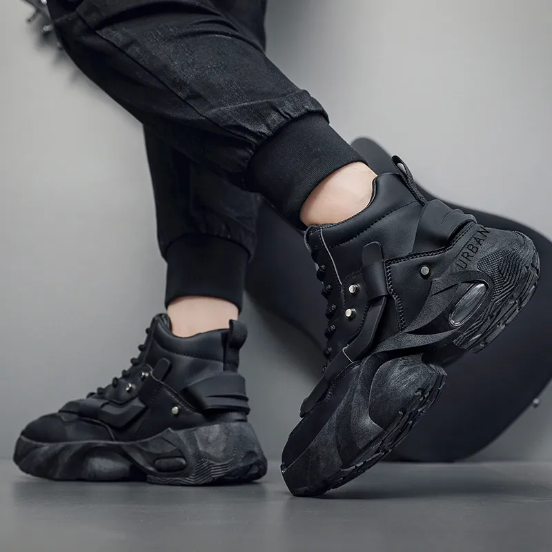 URBAN AUTHENTIC Anti Slip Wear Resistant High Top Chunky Sneakers Men's-3