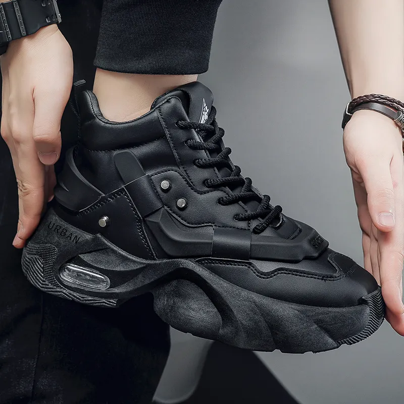 URBAN AUTHENTIC Anti Slip Wear Resistant High Top Chunky Sneakers Men's-4