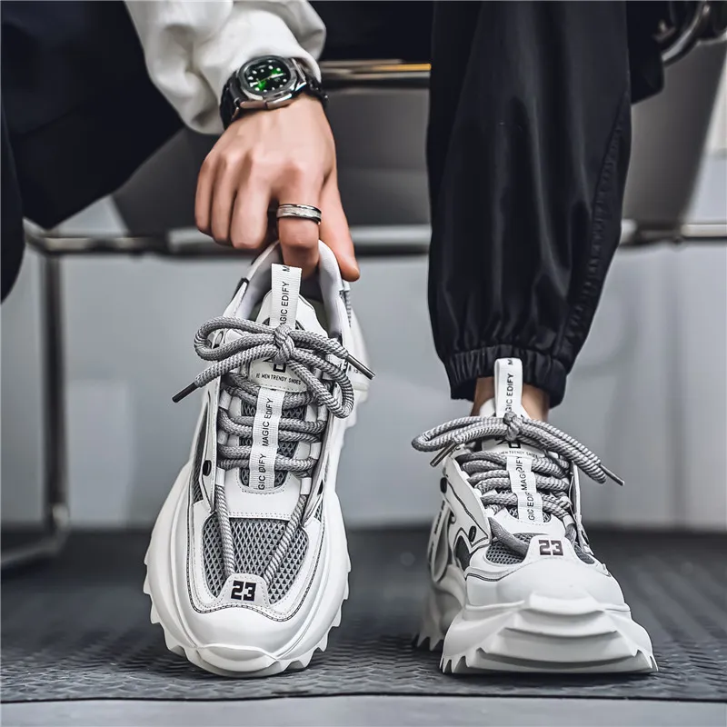 URBAN AUTHENTIC Slip Resistant, Abrasion Resistant, Breathable Low Top Chunky Sneakers Men's-10