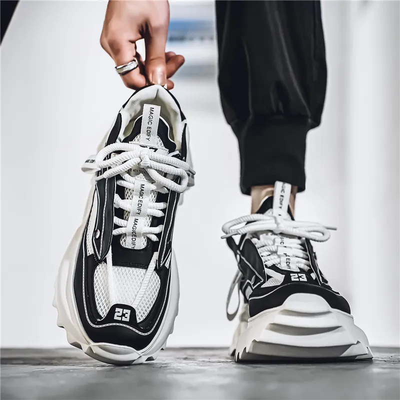 URBAN AUTHENTIC Slip Resistant, Abrasion Resistant, Breathable Low Top Chunky Sneakers Men's-17
