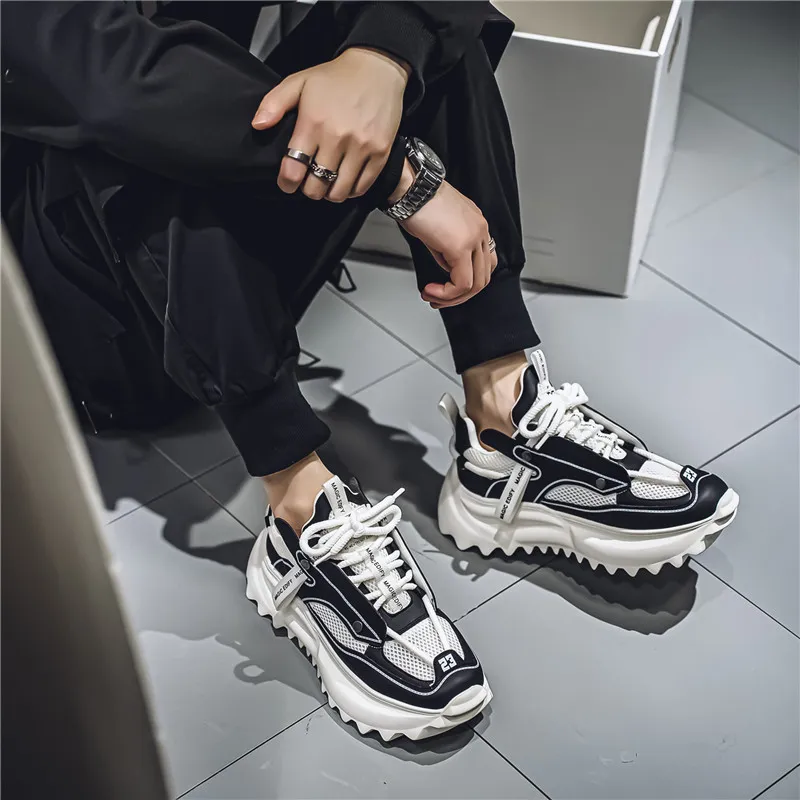 URBAN AUTHENTIC Slip Resistant, Abrasion Resistant, Breathable Low Top Chunky Sneakers Men's-19