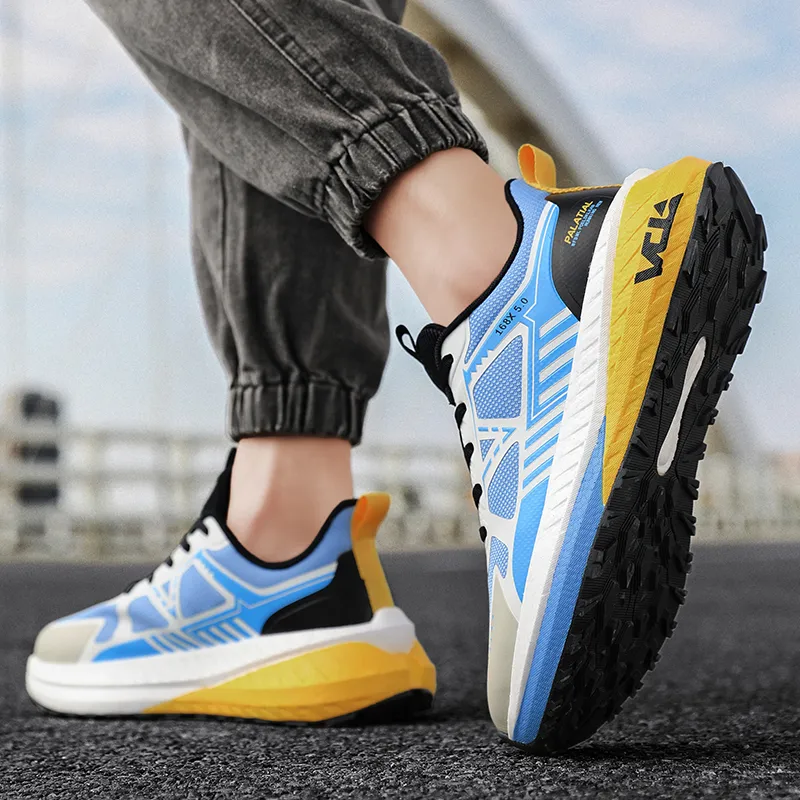 PALATIAL Low Top Light Outdoor Abrasion Resistant Soft Rebound Running Shoes Unisex-7