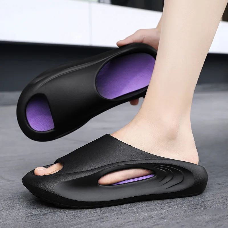 PALATIAL Slip Resistant Odor Resistant Cushioning Slide Slippers Unisex-8