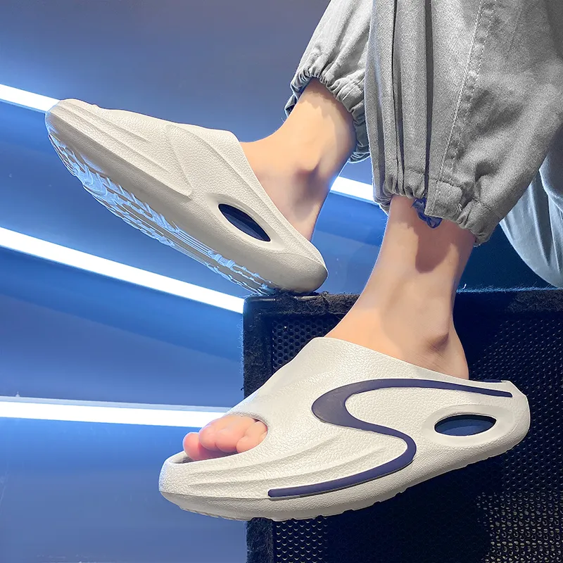 PALATIAL Slip Resistant Cushioning Slide Slippers Men's-17