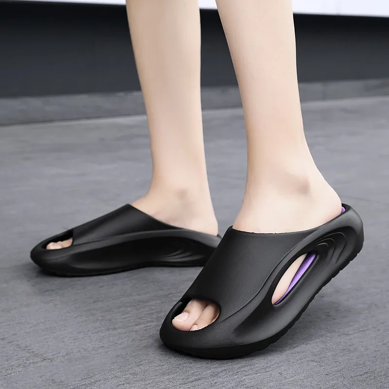 PALATIAL Slip Resistant Odor Resistant Cushioning Slide Slippers Unisex-10