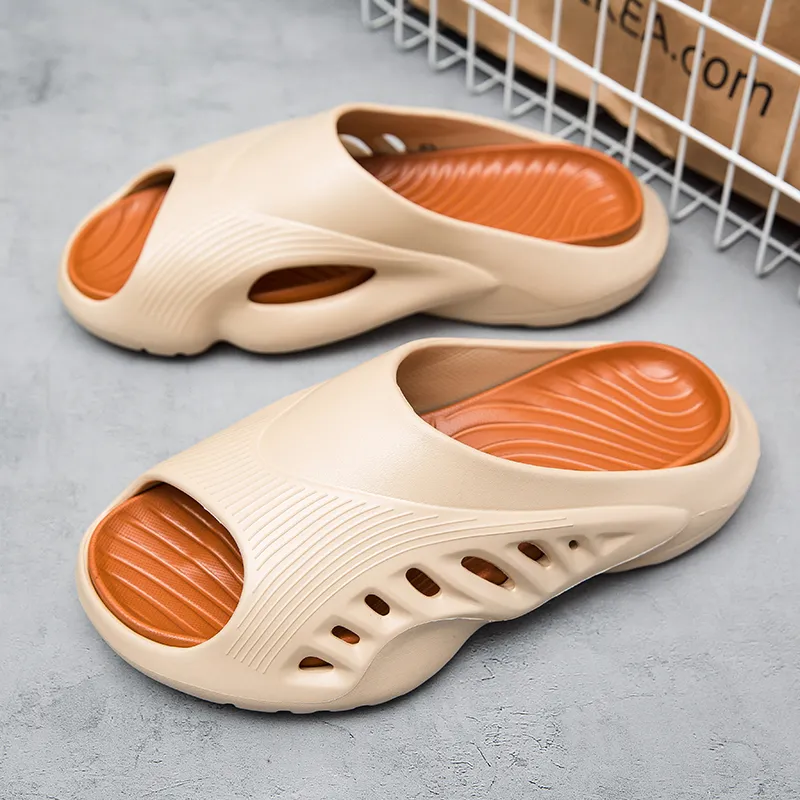 PALATIAL Slip Resistant Odor Resistant Cushioning Slide Slippers Men's-5
