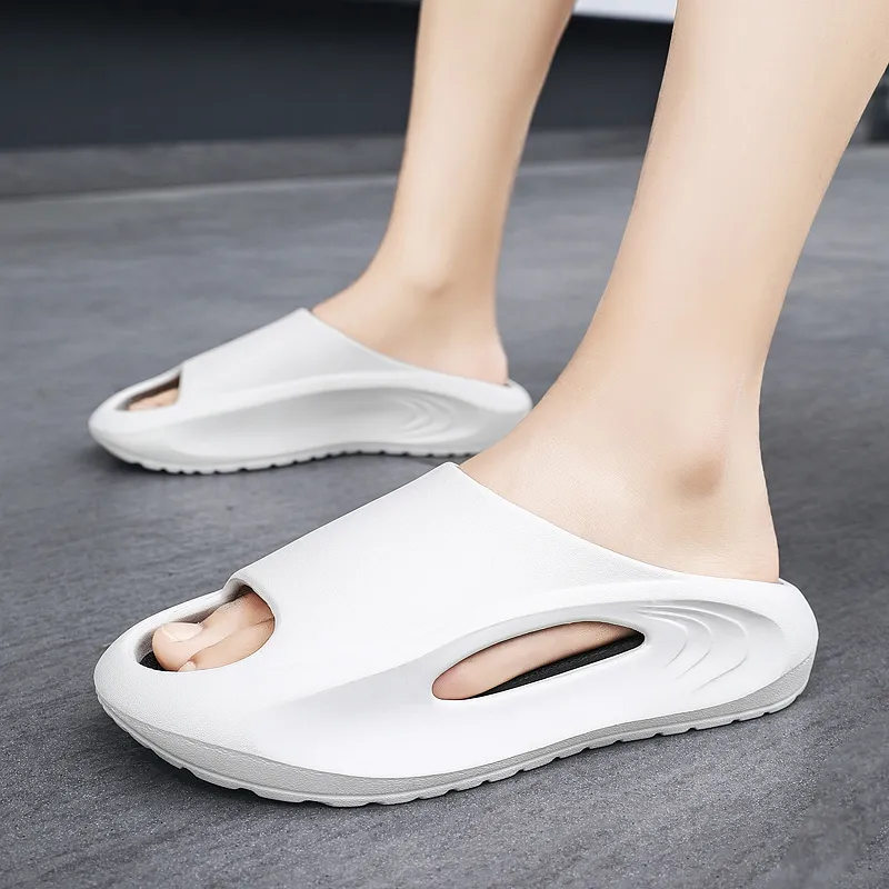 PALATIAL Slip Resistant Odor Resistant Cushioning Slide Slippers Unisex-3