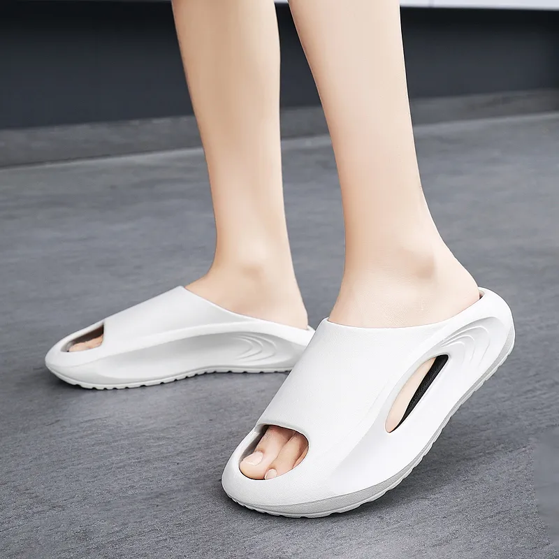 PALATIAL Slip Resistant Odor Resistant Cushioning Slide Slippers Unisex-4
