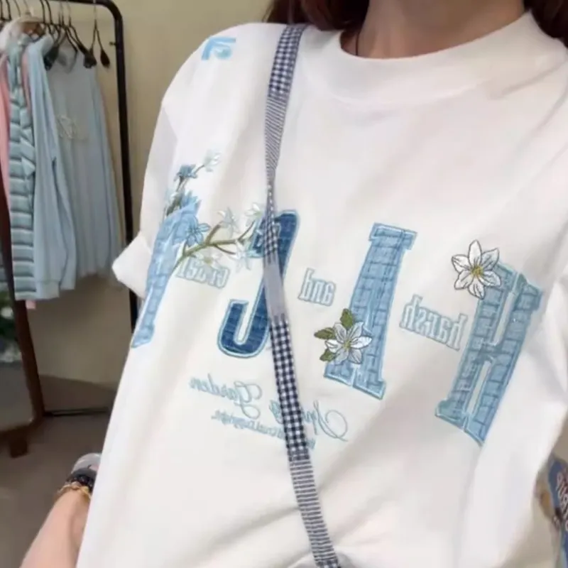 ECNR T Shirts Women's White-5